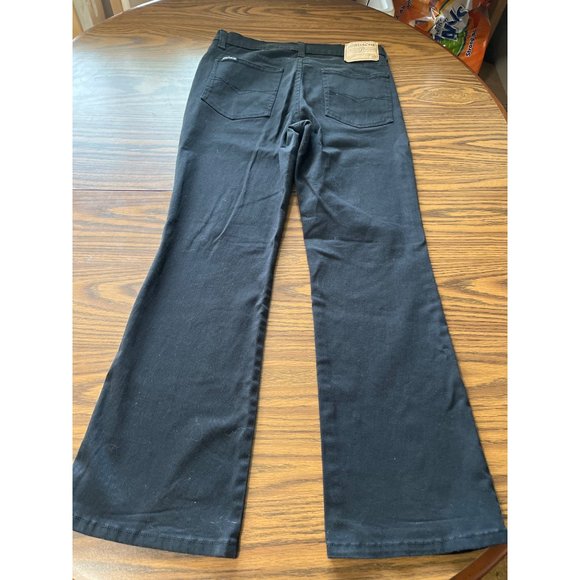 Jordache stretch woman’s black jeans boot cut bell bottom size 11/12 - Picture 2 of 9